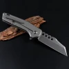 New arrival high end titanium handle mini folding pocket knife EDC knife with D2 steel blade