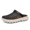 New Arrival Jelly Sandals for Men Thick-Soled Fashionable Toe-Toe Slippers Summer Beach Clogs