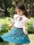 Import New Casual Cotton Summer Kids Girls Princess short Sleeve T Shirt and skirt 2 Pcs Set Cute Children Wear from China