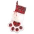 Import New creative christmas decorations supplies blue red fireplace dog paw pet christmas stocking from China