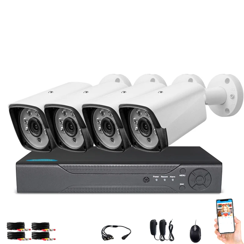 New design 4Channel 8Ch. 5MP Night Vision AHD DVR Kit Outdoor Security CCTV camera System Kit