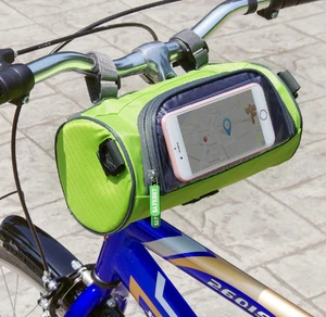 New Design Factory Supply Waterproof Travel Bicycle Front Top Tube Frame Bag Transparent Screen Touch Phone Holder