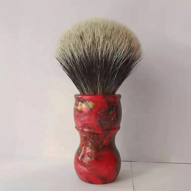 New Design High Quality Red Resin Handle beard brush Pure Badger Shaving Brush