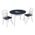 New Design Natural Wood White Round Children Kids Storage Table and Chair Set