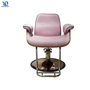 New designed beauty parlour chair salon furniture styling pink