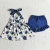 Import New Fashion Baby Girls Designer Clothes Boutique Girls Clothing Ruffle Shorts Flowers Toddler Baby Girls Clothes Sets Wholesale from China