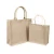 Import New Fashion Customized Long Handle White Gift Burlap Jute Beach Bag from China