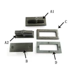 New fashion decoration zinc alloy turning lock end closure buckle for handbag