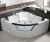 Import New hot indoor freestanding triangle whirlpool spa bath tubs with ABS and 2 pillows from China