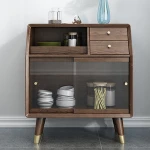 new modern wooden sideboard cabinet buffet cabinet solid wood cupboard storage dining room kitchen home decor furniture fashion