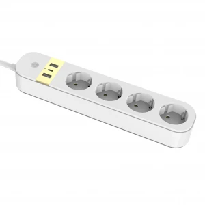 New Module USB Power strip  4 outlet sockets  extension leads power strip