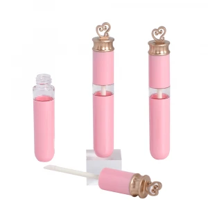 New plastic round pink gradual lip glaze tube lip gloss tube concealer empty tube DIY cosmetic packaging material customization