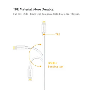 New products 2018 colorful flat usb data cable for iphone cable MFI