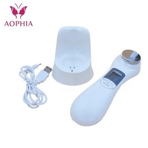 Multifunction LED Ultrasonic Ion Facial, Home Use Beauty Device for Women Makeup Remove Tool