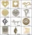 Import New professional butterfly shaped alloy metal fashion custom gold pendant for garment accessories from China