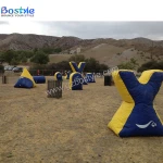 New Sport games amazing inflatable paintball bunker gun equipment for sports field