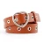 Import New Style Fashion All-match Pin Buckle Leather Belt Ladies Love Buckle Hollow Decoration Eyelet Belt Women Thin Pants Belt from China
