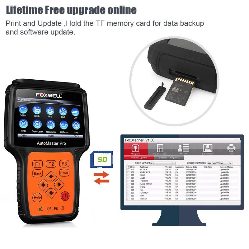New Style Foxwell NT644PRO Auto Master All Full Systems EPB Oil Service Key programmer