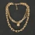 Import New style high quality three layers small ball pendant bamboo chain luxurious choker gold necklace from China