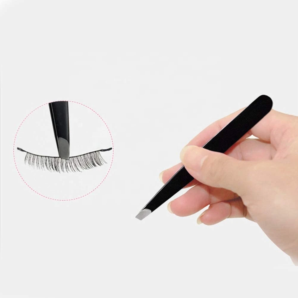 new year2021NEW LISTING 3 Pro Eyebrow Tweezers Plucking Beauty Flat &amp; Slanted &amp; Tip Stainless Steel