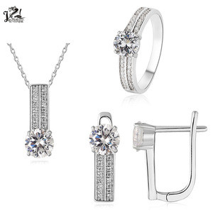 Newest arrival, top selling chunky silver jewelry 925 with shining cz ,african jewelry sets