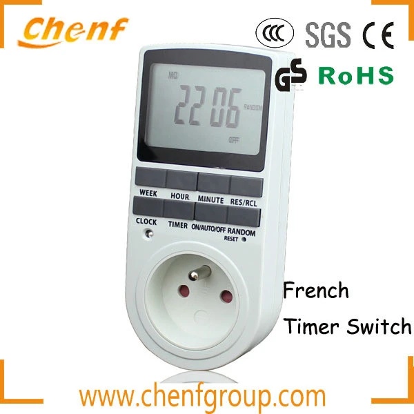 Newest Design French type 24 Hours Mechanical Timer/time switch/time socket