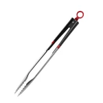 Newly design ABS handle stainless steel BBQ tongs food tongs with good quality