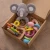 Import Newly Designed Educational Montessori Rattle Toy Wooden Baby Gift Box Crochet Animal Color Rattle from China