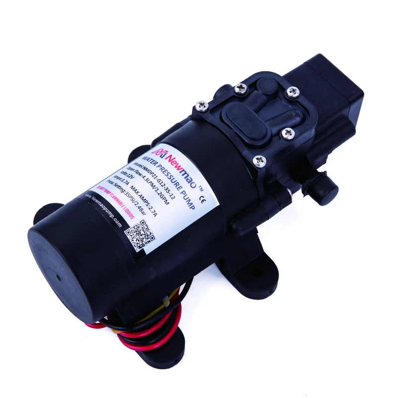 Newmao 100PSI mini high flow high pressure electrical diaphragm pump agricultural 12v 24 v dc water pump