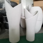 Nordic Flower Pots Creative Modern Garden Vase Pots Indoor Outdoor Fiberglass Plant Pots Planter