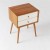 Import Nordic Style 2 Drawers Wooden Bedside Table/Nightstand with Wooden Leg from China