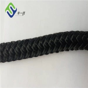 100% Nylon Fiber China Black Nylon Rope 12mm 18mm Braided Nylon Rope