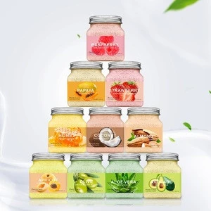 OEM body scrub jars packaging custom vegan private label natural body scrub