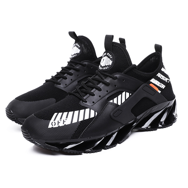 OEM Breathable B2B Snickers Statual Plastic Wholesale White Black Casual Running Shoes For Men