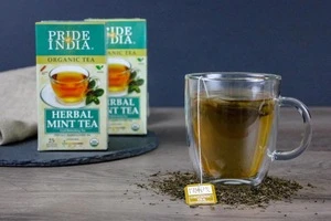 Organic Herbal Mint Cool-Refresh Tea (Decaf) 1-Pack (25 Tea Bags)