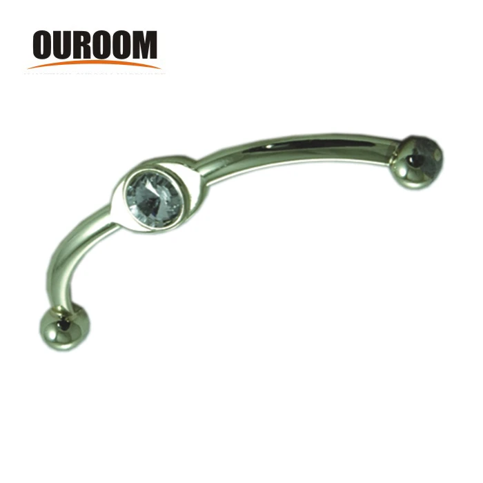 Ouroom Hardware 711033 exterior double sided brass door pull handles