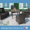Outdoor furniture Garden Rattan chairs Set wicker Table with glass Set (FP0029)