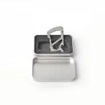 Outdoor gear titanium alloy carabiner keychain multi tool