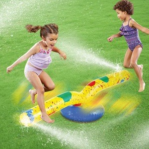 outdoor  kids garden water game PVC skip it inflatable water sprinkler