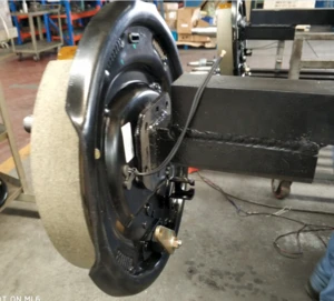 overlay axle assembly electric braked for caravan trailers