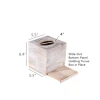 Pack Of 2 Rustic Torched Barnwood Home Accessories Wood Tissue Box With Cover