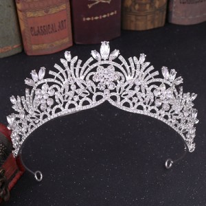 Pageant Rhinestone Hair Accessories Wedding Crystal Bridal Tiara Baroque Tiara Party Crown