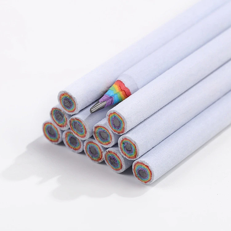 Paper Roll Rainbow Multicolor School Lead Black HB Pencil