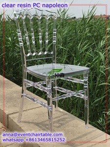 Party Event Hotel Furniture , Transparent Wedding Rental Napoleon Chair