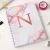 Import Personalized marble texture big letter hardcover birthday gift notebook from China