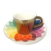 personalized wholesale coffee ceramic cup and saucer set sets porcelain tea cups saucers