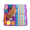 Pet Dog Snuffle Training Blanket Detachable Fleece Pad Puzzle Toy Relieve Stress Nosework Pet Mat
