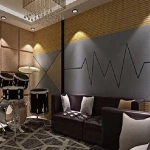 PET fireproof polyester fiber acoustic panel price