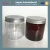 Import PET plastic clear 8oz cosmetic jars with aluminum lids from China