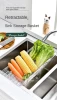 PET Plastic Retractable Sink Drain Rack Kitchen Basin Wash Drain Basket for Storage Pool Filter Drain Basket